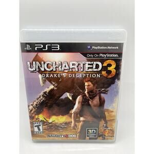 Sony Playstation 3 PS3 Video Game Uncharted 3 Drake’s Deception 2011